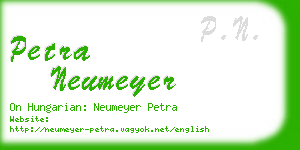 petra neumeyer business card